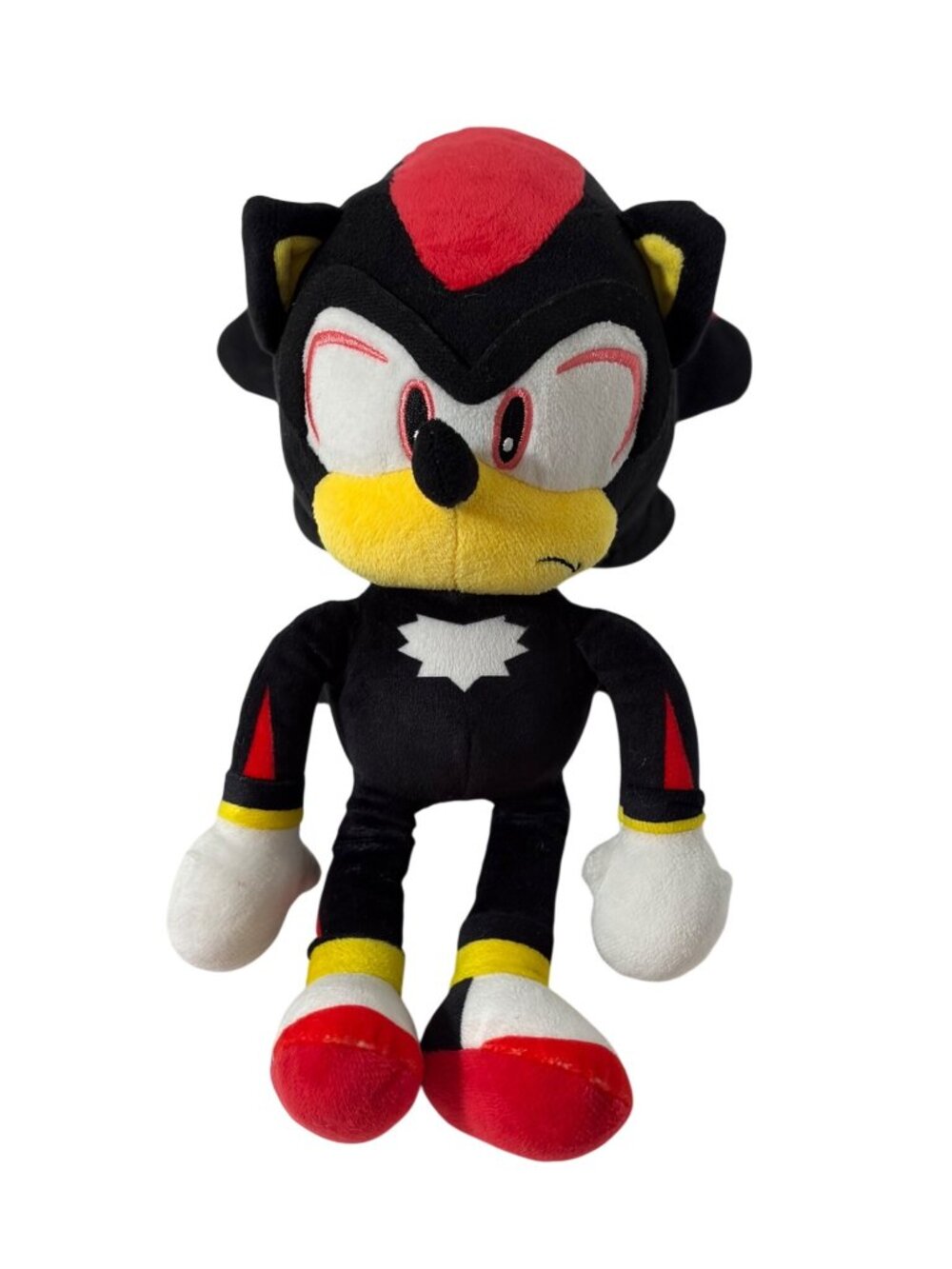 Sonic Hedgehog Plush Black Red Yellow Stuffed ANimal Doll Toy 13 in Tall Shadow